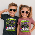 thumbnail image 3 of Godmerch Boys Back To School Cotton Shirt Monster Truck PreSchool Graphic Tee, 3 of 6