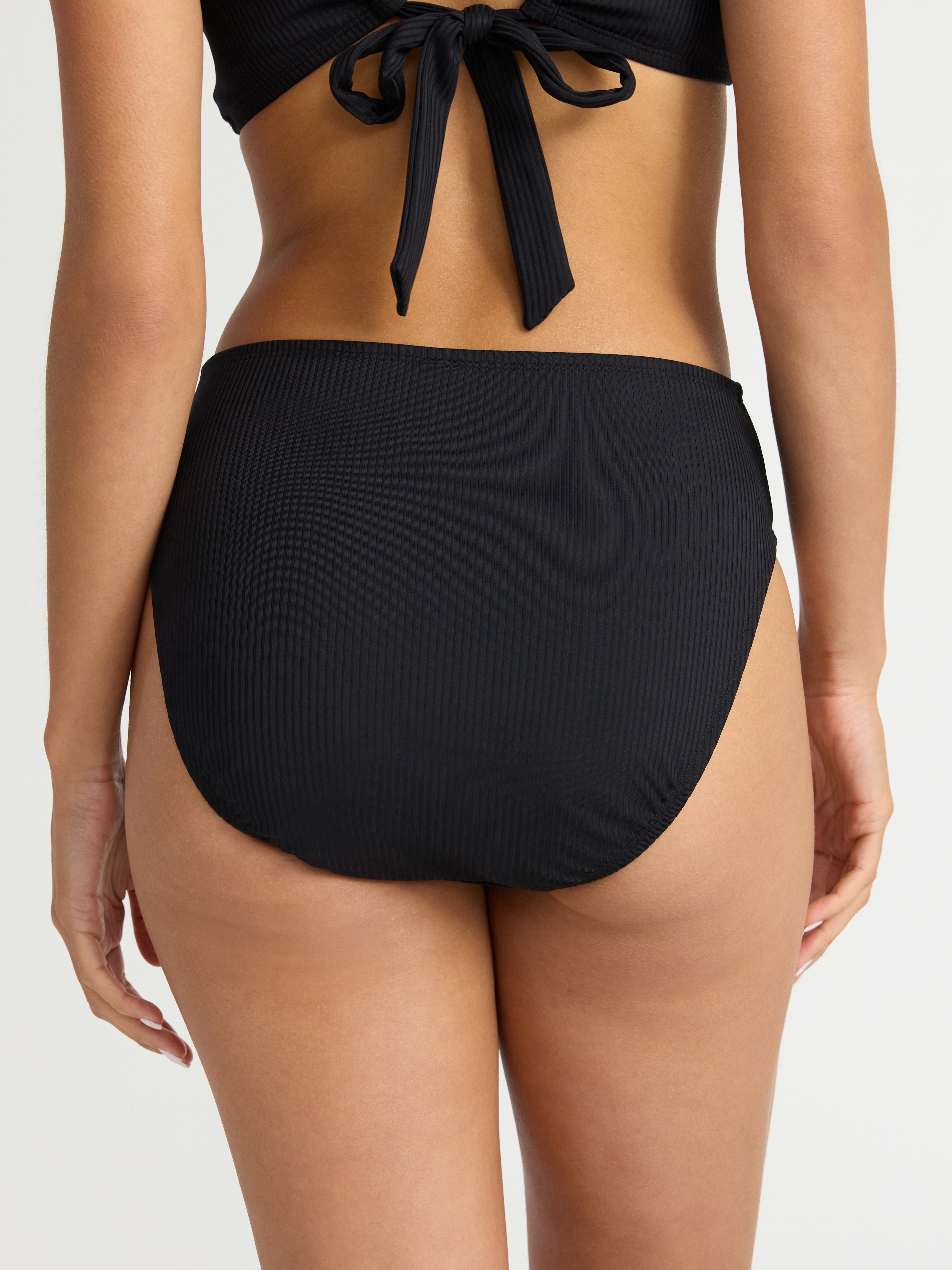 Time and Tru Women’s and Women's Plus Hi Cut High Rise Bikini Bottoms, Sizes XS-2X