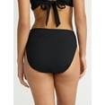 thumbnail image 4 of Time and Tru Women’s and Women's Plus Hi Cut High Rise Bikini Bottoms, Sizes XS-2X, 4 of 6