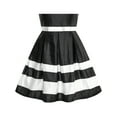 thumbnail image 5 of Girls Dress Black V-neckline Ribbon Color Contrast 10, 5 of 7