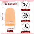 thumbnail image 4 of 20 Protectores de Dedos de Silicona de Color Beige, Vendaje para el Pulgar, Puntas de Goma para los Dedos, Protector para el Pulgar, 4 of 5