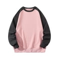 thumbnail image 1 of Pisexur Chandails en Molleton pour Hommes à Manches Longues Col Rond Mode Décontractée Patchwork Coloré Pull Ample Chandails en Molleton Surdimensionnés Chandails à Capuchon M-3TG, 1 of 4
