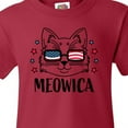 thumbnail image 4 of Inktastic 4th of July Meowica Cat in Flag Sunglasses Youth T-Shirt, 4 of 5
