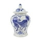 thumbnail image 1 of Jarrones decorativos de jengibre azul y blanco, florero tradicional multiusos Continuar, 1 of 9