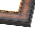 thumbnail image 3 of 11x13 Frame Brown Walnut Gold Ornate Trim Solid Wood Plein Air Picture Frame | 3 Inch Moulding, 3 of 8