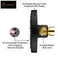 thumbnail image 2 of BRIGHT SHOWERS High Pressure Rain Showerhead Fixed Shower Head Angle Adjustable High Pressure Bathroom Showerhead with Anti-Clogging Silicone Nozzles, 1-Min Installation, Oil Rubbed Bronze, 2 of 5
