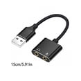 thumbnail image 5 of YIGSECU USB Sound Adapter Earphone & Microphone Double Functionality Sound Card for Home Studios, Gamers & Content Creators, 5 of 7