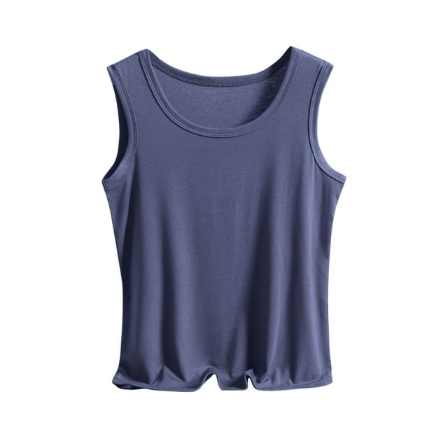 tarylea Cotton Plus Size Tank Tops for Women Crew Neck Fitted Soft Daily Wear Basic Tank Tops