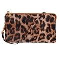 thumbnail image 2 of Humble Chic Crossbody Wristlets for Women - Leopard Vegan Leather Wristlet Clutch Purse, 2 of 10