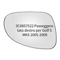 thumbnail image 1 of sweethay Espejo retrovisor del lado derecho del pasajero, vidrio retrovisor azul, repuesto de visión gran angular sin marco para Golf MK5 Vehículos, repuestos y accesorios Mis, 1 of 6