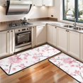 thumbnail image 3 of Kitchen Rugs Sets Of 2,Pioneer Flower Floral Print Pattern Anti Fatigue Kitchen Mat Rugs Non Slip Washable,Decorative Kitchen Floor Mats for Kitchen,Sink,Laundry,17"x47"+17"x47", 3 of 5
