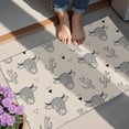 thumbnail image 4 of Beige Highland Cow Cactus Triangle Pattern Door Rugs,Washable Non Slip Door Mats Indoor,Decorative Door Mats,Entry Mat Indoor for Entrance,Bedroom,Kitchen,Bathroom,20"x32", 4 of 6
