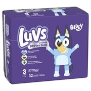 Luvs Platinum Protection Baby Diapers Size 3, 32 Count