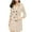 Khaki, variant on Women's Plus Size Trench Coat Double-Breasted Waterproof Lapel Overcoat Stylish Pea Coat Khaki L(L)