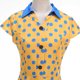 thumbnail image 5 of Vestido de Manga Corta para Mujeres de Moda Casual Impreso Cuello en V con Cremallera Grande Del Doblado, Poliéster Ligero para el Verano, 5 of 8