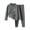 $208-Dark Gray, variant on Ounisa Unisex Kids Fleece Thermal Set Crew Neck Bear Print Top Pants Long Johns Sleepwear Base Layer