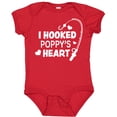 thumbnail image 3 of Inktastic I Hooked Poppy's Heart with Fishing Rod Boys or Girls Baby Bodysuit, 3 of 5