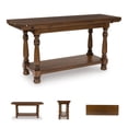 thumbnail image 5 of Signature Design by Ashley Sturlayne Flip-Top Brown Sofa Table with a Drop-Leaf Design, 5 of 7