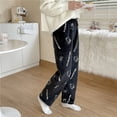 thumbnail image 1 of Sanrio Hello Kitty Flannel Pajamas Halloween Orange Women's Warm Woolen Cartoon Casual Home Pants In Autumn Winter Fashion Trous, 1 of 1
