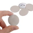 thumbnail image 4 of Uxcell 20pcs 48L Fabric Cloth Covered Button 30mm Metal Shank Round Sewing Buttons for Suits Dress Blouses, Beige, 4 of 5