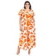 thumbnail image 1 of Vestido largo estampado abstracto Roman Fashion /Tallas Extras, 4338 (Naranja) naranja 42, 1 of 6