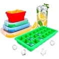 thumbnail image 2 of Set of 4 Collapsible Silicone Storage Containers plus BONUS Ice Tray by Raywer, 2 of 8
