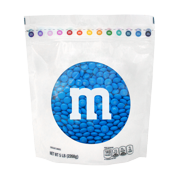 M&M'S Blue Milk Chocolate Candy, 5 lb Bag for Celebrations and Party Favors