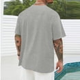 thumbnail image 7 of VgaVtl Short Sleeve Teeshirts for Men Sports Summer Shirts for Men Holiday Pullover Graphic Casual Loose Gray Tops, 7 of 7