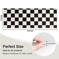 thumbnail image 5 of Black and White Checkered Pattern Kitchen Rug Mat,Kitchen Runner Rugs Non Skid Washable,Decorative Kitchen Floor Mats for Kitchen,Sink,Laundry,17"X47", 5 of 5