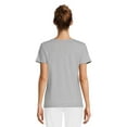 thumbnail image 3 of RealSize Women's Embellished Crewneck Tee with Short Sleeves, Sizes XS-3XL, 3 of 6