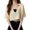Beige, variant on Women's Summer Short Sleeve Sweater Shirt, Female V Neck Crop Tops Knit Navel Exposed Pullover Sweaters