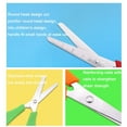 thumbnail image 3 of Tuscom Colorful Safety Scissors with Ruler, Blunt Tip Scissors for Classroom, Stainless Steel Craft Scissors for Arts & Crafts, Office Supplies with PVC Storage Bag, 3 of 5