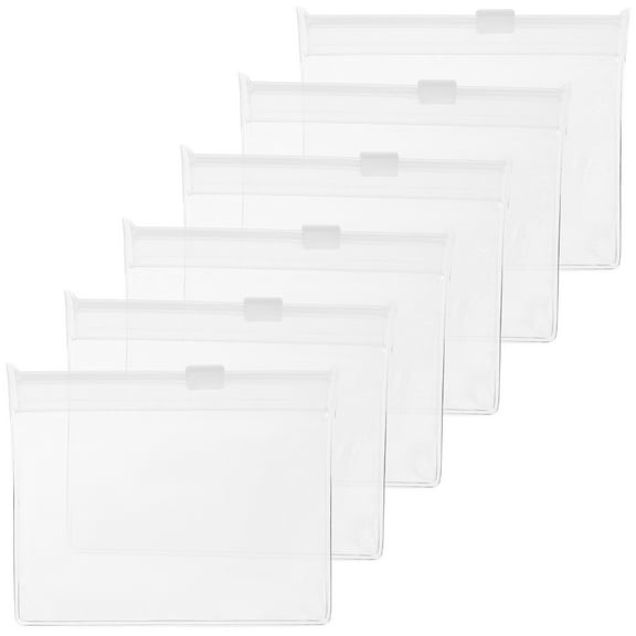 WHAMVOX Transparent EVA Travel Medicine Organizer with SelfSealing Design for Secure Storage 12pcs Small Pouches