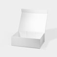 thumbnail image 3 of Geoto 11"×8.26"×3.74" Medium Size Luxury Rigid Foldable Magnetic Closure Collapsible Gift Packaging Boxes(White), 3 of 7