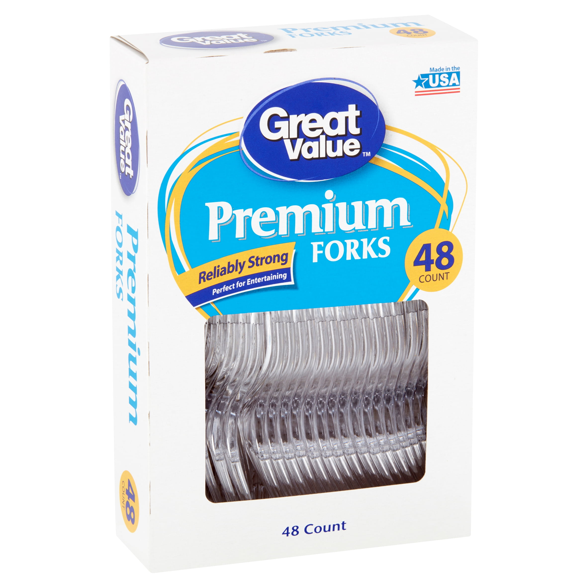 Great Value Premium Forks, 48 count