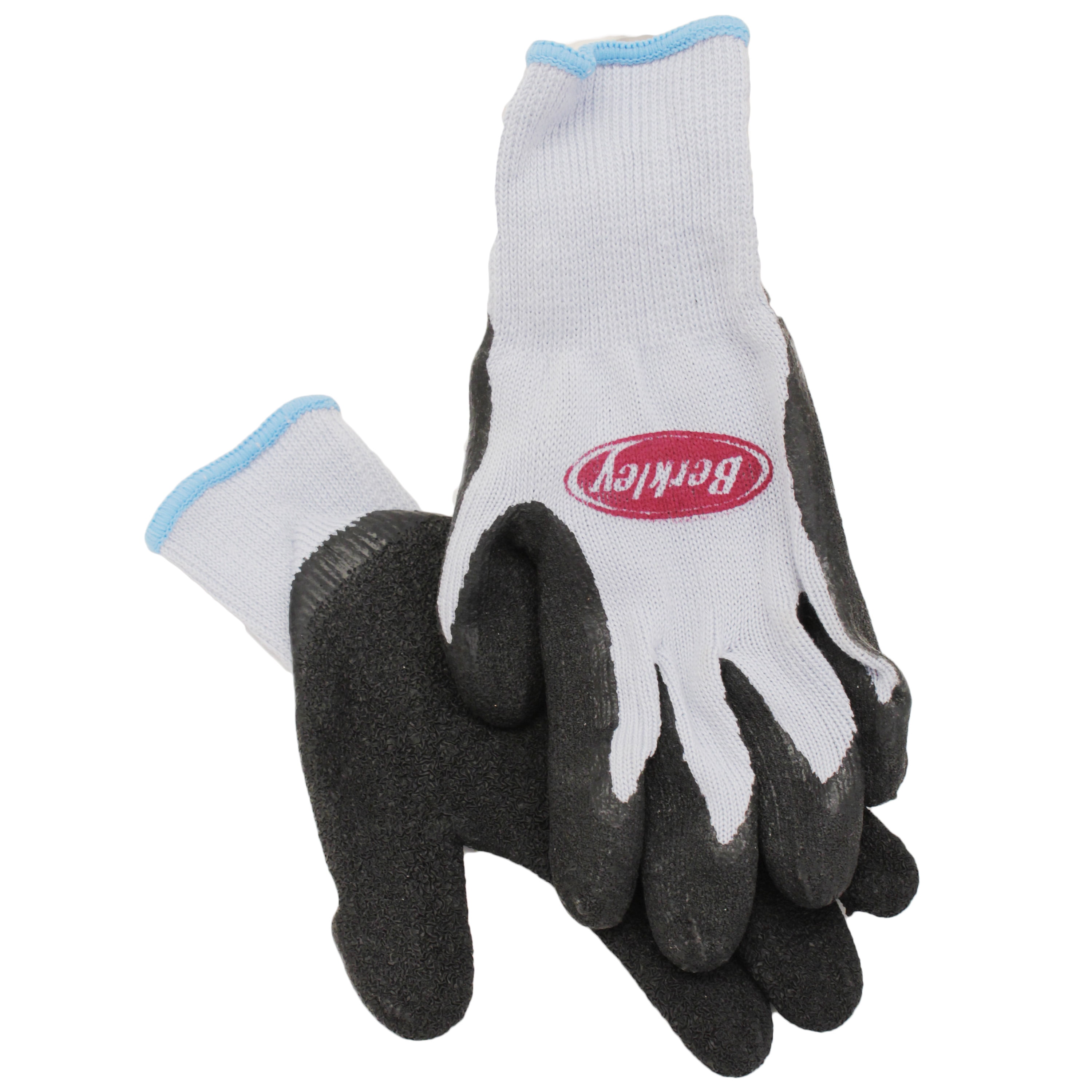 Berkley Coated Fishing Gloves, Blue/Grey : Sports & Outdoors 