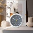 thumbnail image 1 of Reloj de ducha de baño con ventosas, silencioso, redondo, moderno, resistente al agua, para inodoro, piscina, suministros, armario, escritorio, hogar Gris oscuro, 1 of 8