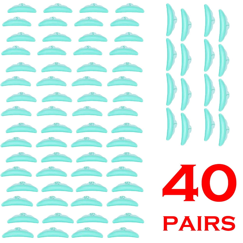 Dicasser 40 Pairs Lash Lift Rods Eyelash Perm Silicone Pads Lash