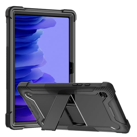 Galaxy Tab A7 Case, TOPSHE Heavy Duty Rugged Case Hybrid Shockproof Protective Cover with Kickstand for Samsung Galaxy Tab A7 10.4 Inch 2020 Model SM-T500/SM-T505/SM-T507, Black
