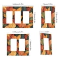 thumbnail image 2 of Yayeee Rocker Switch Wall Plate 3-Gang 6.5"x4.6" Home Decorative Outlet Cover, Colorful Leaves, 2 of 6