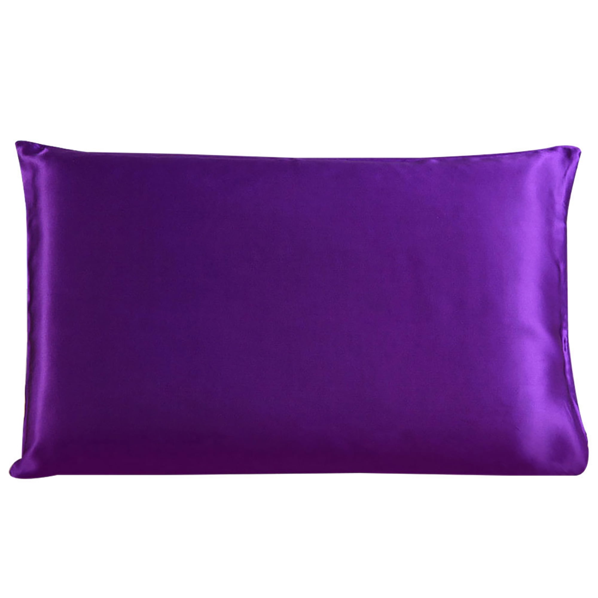 100% Silk Fabric Pillow Case Cover Pillowcase 1pc Purple King Size ...