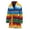 321, variant on Rainbow Knitted Mexican Pattern Women Bathrobe One Size Univeral Fits, Mexico Mexican Fashion Lightweight Plush Fleece Long Robe For Women