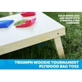 thumbnail image 3 of Triumph 2' x 4' Woodie Tournament Cornhole Bean Bag Toss Set, 3 of 18