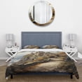 thumbnail image 3 of Designart "Castles Medieval painting Rich" Cityscapes Bedding Covert Set - Castles Beige Architecture Bed Set With 1 Sham, 3 of 6