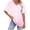Pink, variant on gakvbuo Women'S Plus Size Tunic Tops Oversized V-Neck Short Sleeve Summer Shirt Loose Sports T-Shirt
