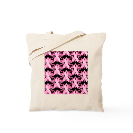 CafePress - Pinkribbonlllpbsq Tote Bag - Unisex Canvas Tote Bag Beige 1-Piece