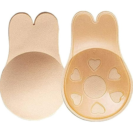 Push up Strapless Adhesive Bra Invisible Sticky Push Up Bra Silicone Nipple Covers for Backless Dress L11cm