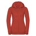 thumbnail image 1 of Russell - Sudadera Authentic con Cremallera para Mujer (Rojo Ladrillo Jaspeado), 1 of 1