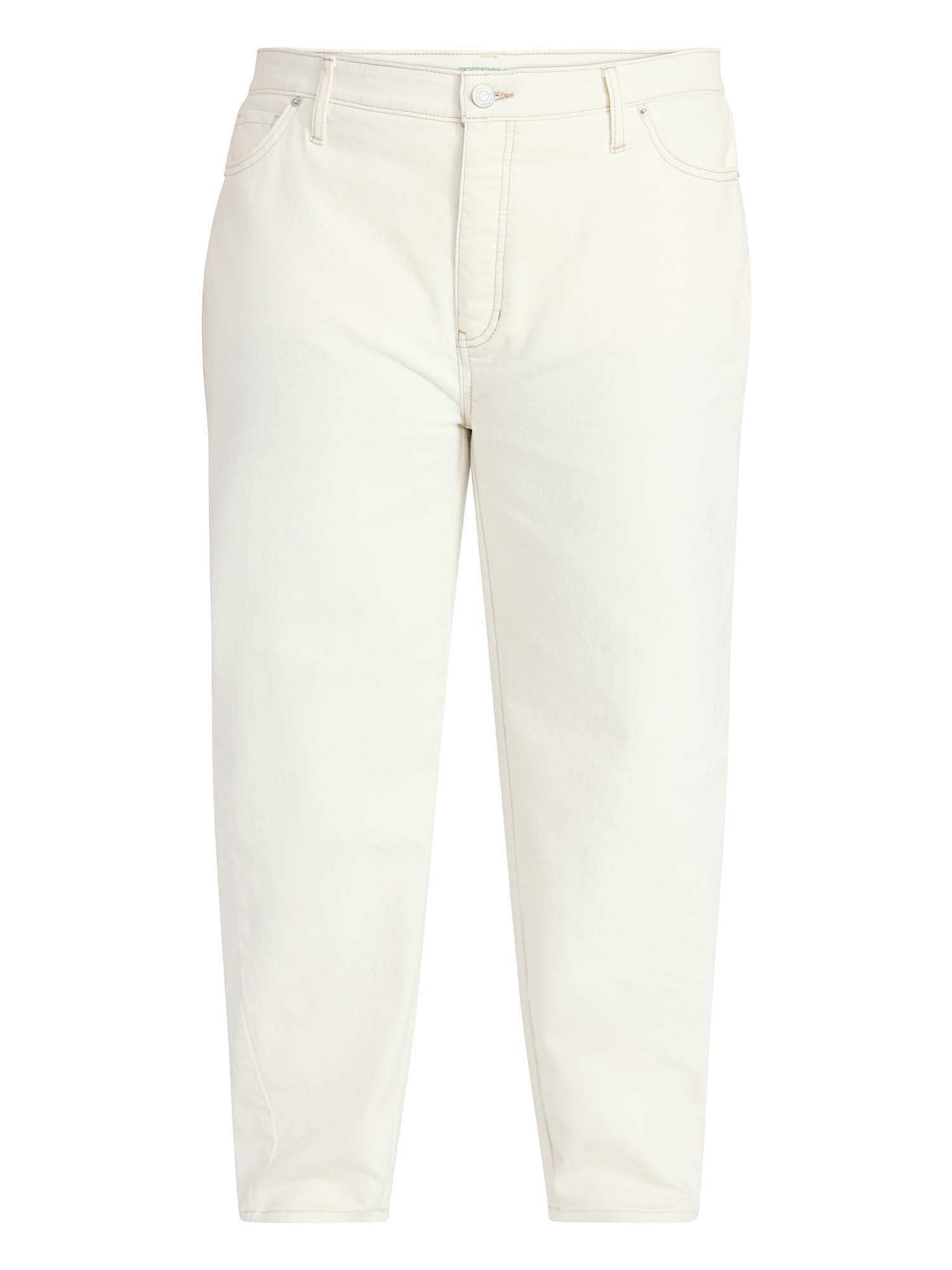 Terra & Sky Women's Plus Size High Rise Barrel Jeans, 28" Inseam, Sizes 16W-24W