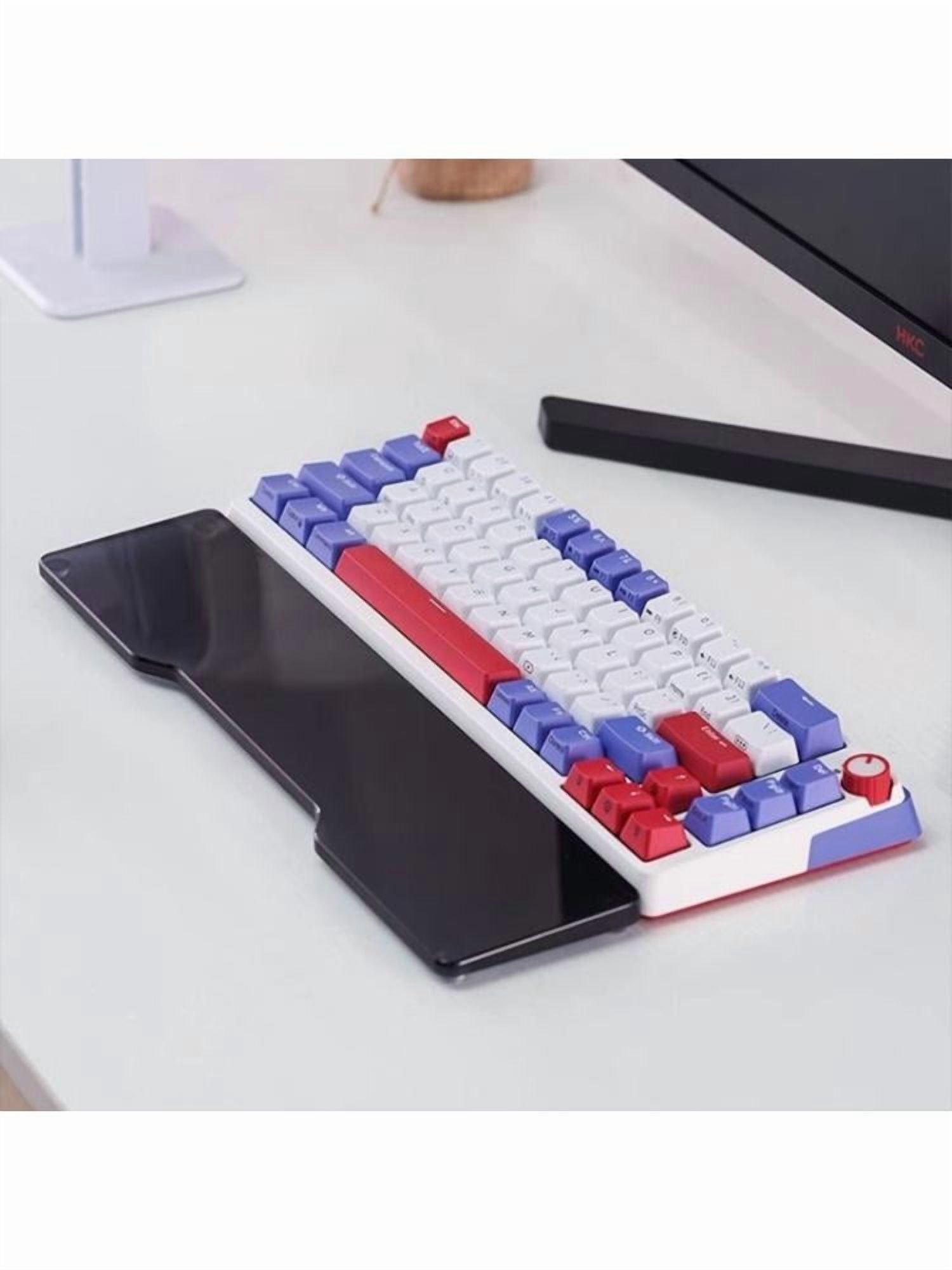 Acrylic Keyboard Wrist Rest Ergonomic U Shaped Hand Rest for Office and Gaming Desk Armrest Pad Comfort